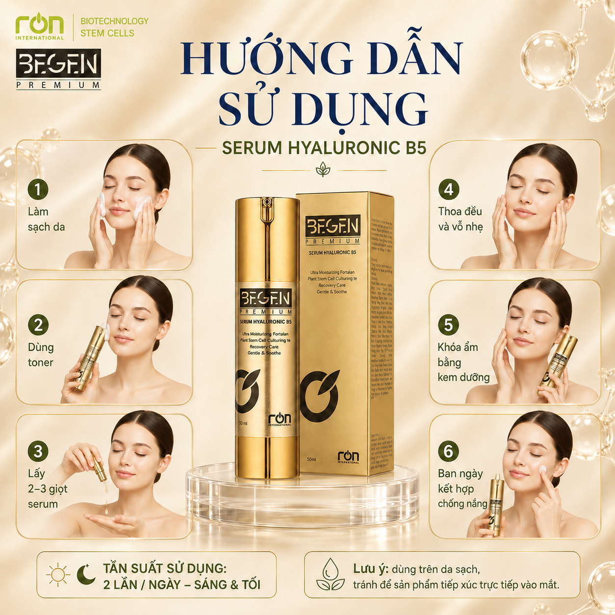 Tinh Chất Dưỡng Ẩm B5 Begen Premium